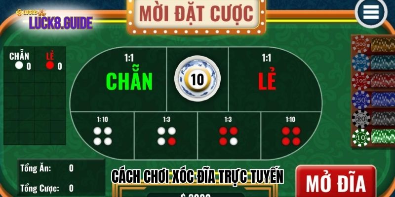 cach choi xoc dia truc tuyen Cách chơi xóc đĩa trực tuyến
