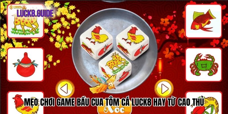 meo choi game bau cua tom ca luck8 hay tu cao thue Mẹo chơi game bầu cua tôm cá Luck8 hay từ cao thủ